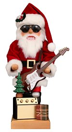 Rocking Santa - Guitar<br>2022 Ulbricht Nutcracker